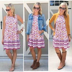 Summer Floral Tiered Swing Dress Old Navy SIZE XXL NEW